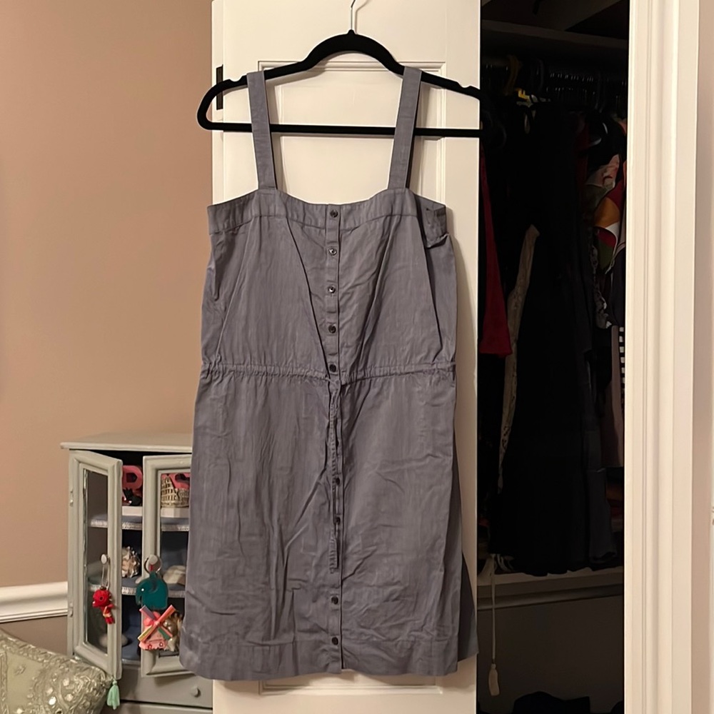 Tommy Chambray dress with tie waist XS